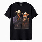 Outback King | Outlaw Duo | Cowboy Fit T-Shirt | Pitch Black