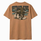 Outback King | Scrub Bull | Cowboy Fit T-Shirt | Desert Tan