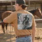 Outback King | Saddle Up | Cowboy Fit T-Shirt | Desert Tan