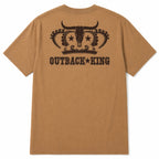Outback King | Logo Cowboy Fit T-Shirt | Desert Tan