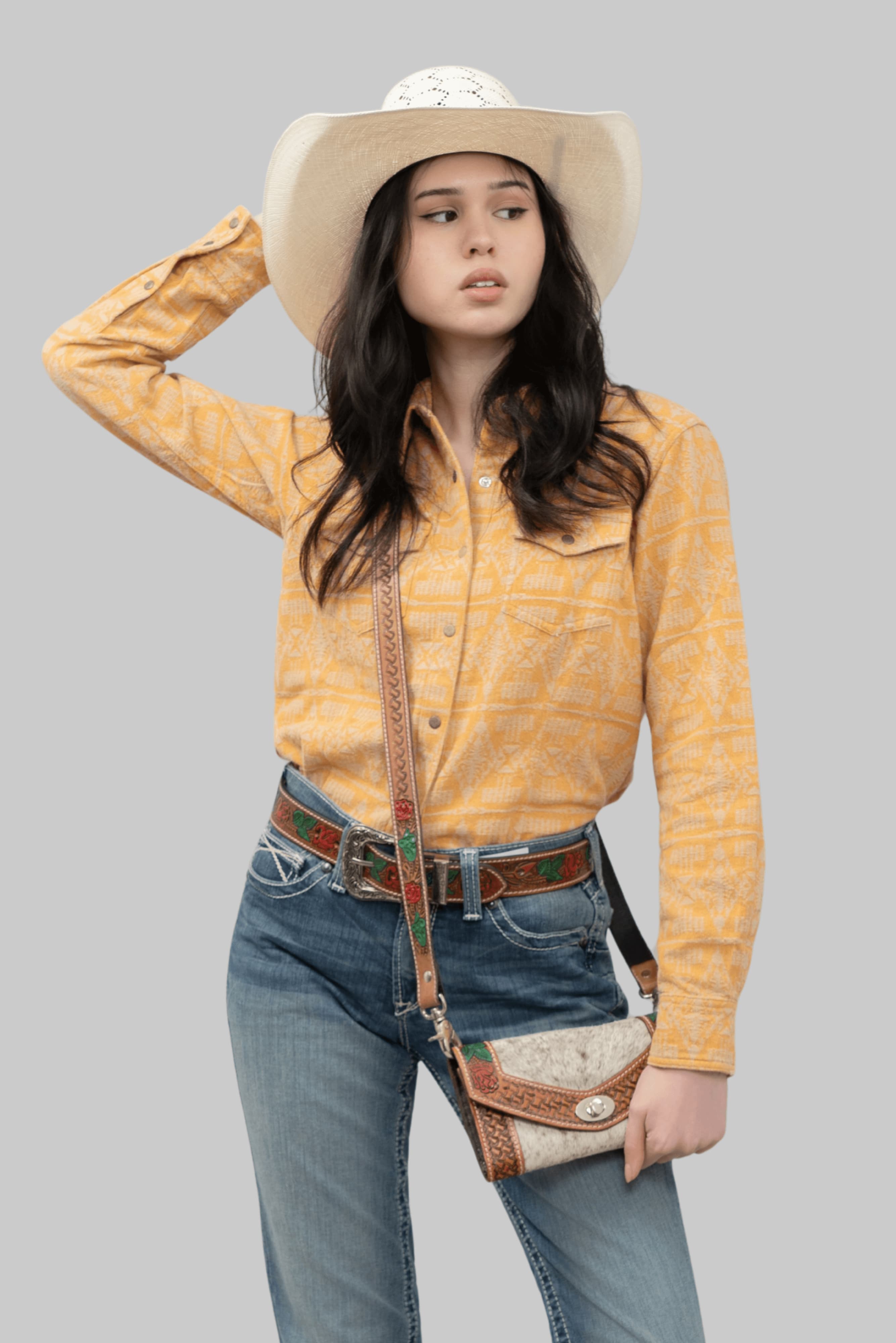 Outback King | Cowgirl Classic Shirt | Golden Mesa Flannel