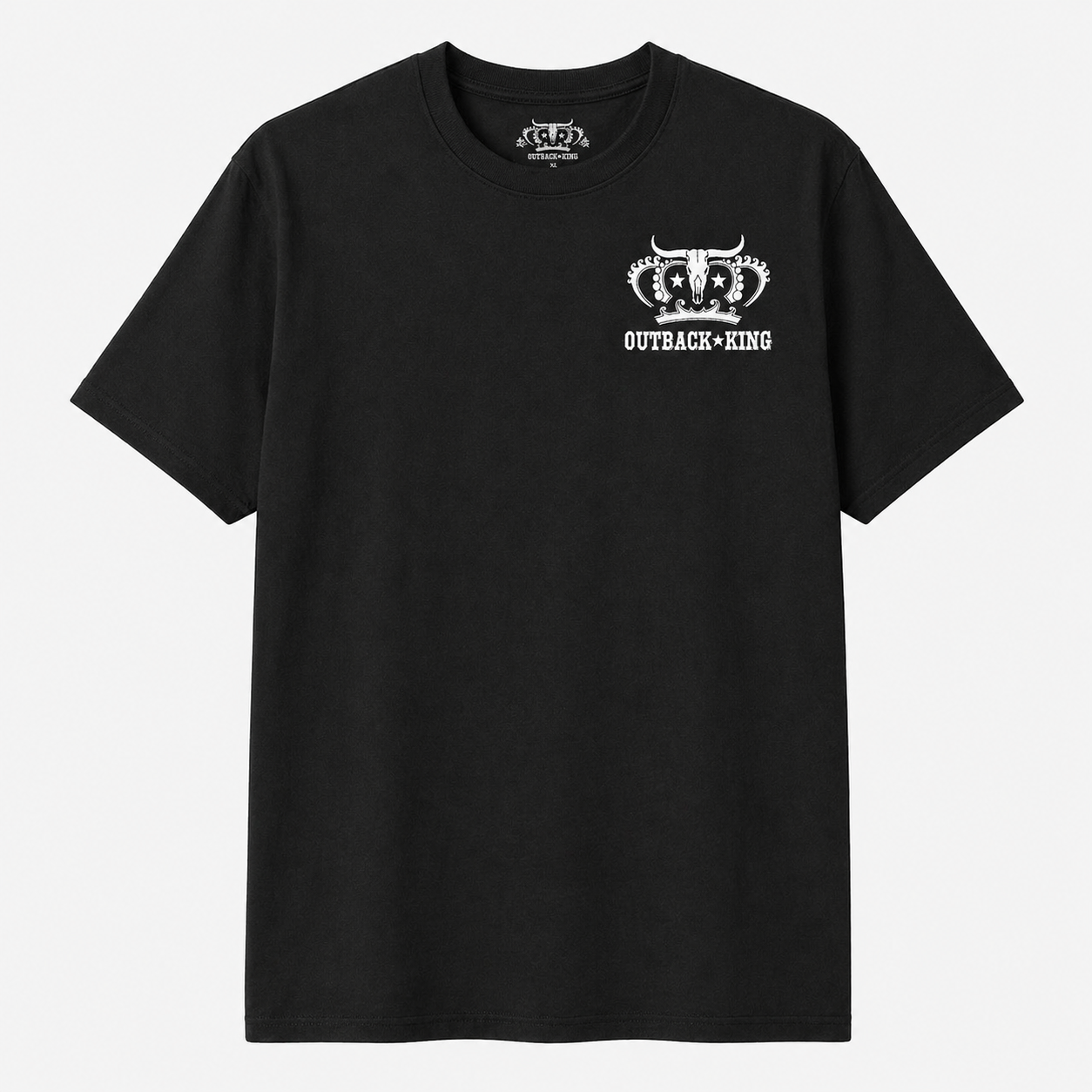 Outback King | Logo Cowboy Fit T-Shirt | Pitch Black