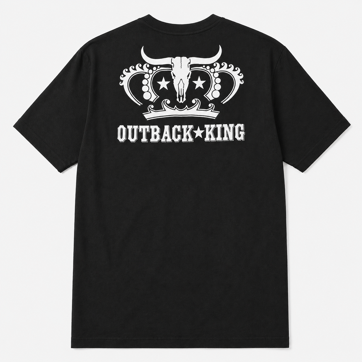 Outback King | Logo Cowboy Fit T-Shirt | Pitch Black