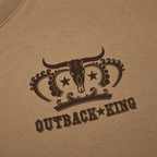 Outback King | Logo Cowboy Fit T-Shirt | Desert Tan