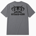 Outback King | Logo Cowboy Fit T-Shirt | Storm Grey
