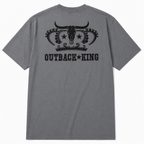 Outback King | Logo Cowboy Fit T-Shirt | Storm Grey