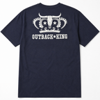 Outback King | Logo Cowboy Fit T-Shirt | Midnight Blue