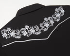 Outback King |Women's Prairie Embroidery Cowgirl Shirt | Black Magnolia