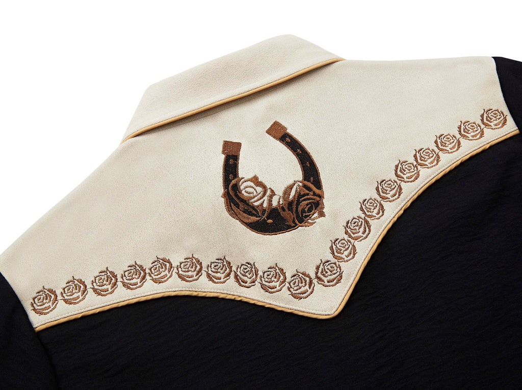 Outback King | Women's Rose Embroidery Cowgirl Shirt | Desert Luck