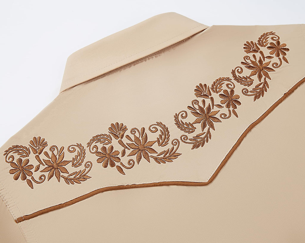 Outback King | Women's Prairie Embroidery Cowgirl Shirt | Desert Sand