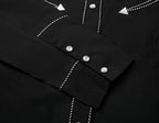 Outback King | Women's Prairie Embroidery Cowgirl Shirt | Midnight Black