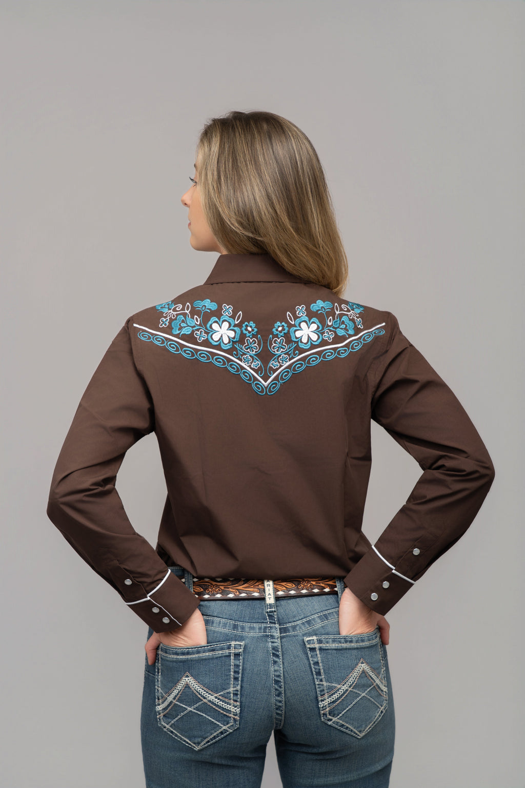 Outback King | Women's  Prairie Embroidery Cowgirl Shirt | Copper Canyon