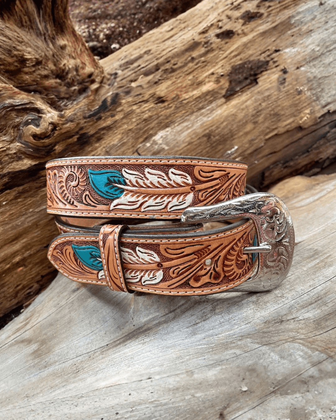 Outback King | Premium Western Belt | Blue Duck