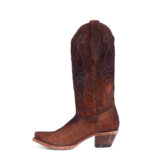 Corral | Lamb Embroidery | Snip Toe | Brown