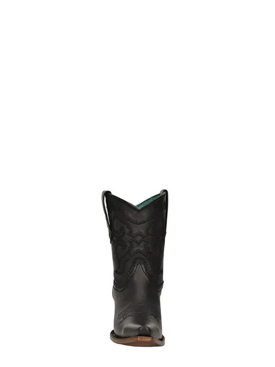 Corral | Embroidery Ankle Boot | Snip Toe | Black